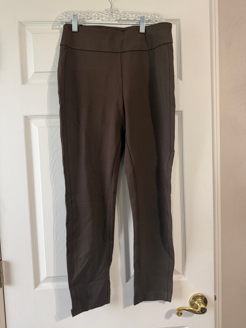 Women's Slim Ponte Knit Pants - Brown